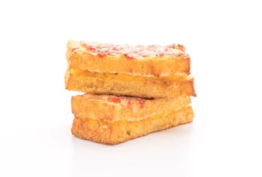 Croque monsieur pastırmalı yumurta soslu sandviç.