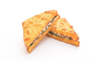 fırında ıspanak ve Jambonlu sandviç sos ile