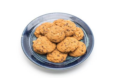 çikolata parçaları ve kaşu fındık kurabiye