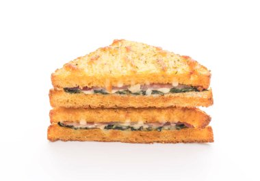 fırında ıspanak ve Jambonlu sandviç sos ile