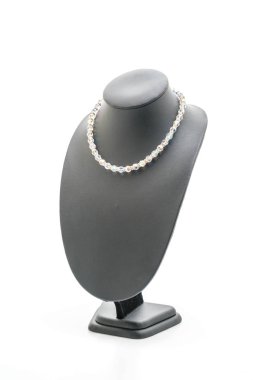 güzel ve lüks kolye takı ile boyun standı 