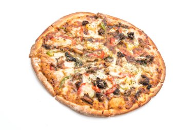 Barbekü domuz eti pizza