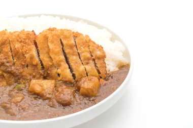 pirinç Köri soslu kızarmış pirzola domuz eti