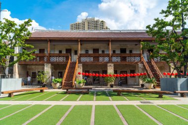 Bangkok, Tayland - Kasım 10:2017: Lhong1919 olan yeni bir turist att