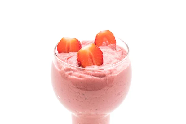 Çilek smoothies milkshake — Stok fotoğraf