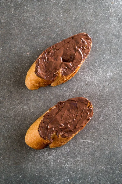 Pan con avellana de chocolate — Foto de Stock