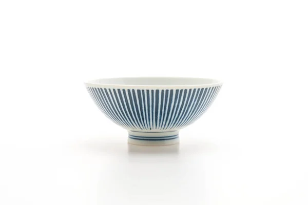 Régi és vintage bowl fehér háttér — Stock Fotó