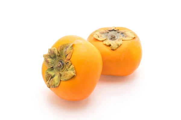 Segar persimmon di latar belakang putih — Stok Foto