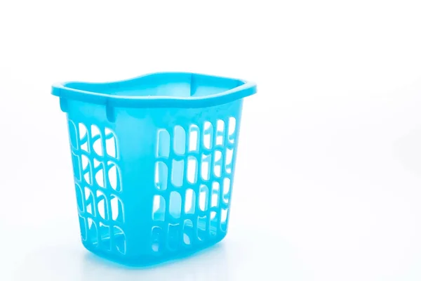 Blue plastic basket — Stock Photo, Image