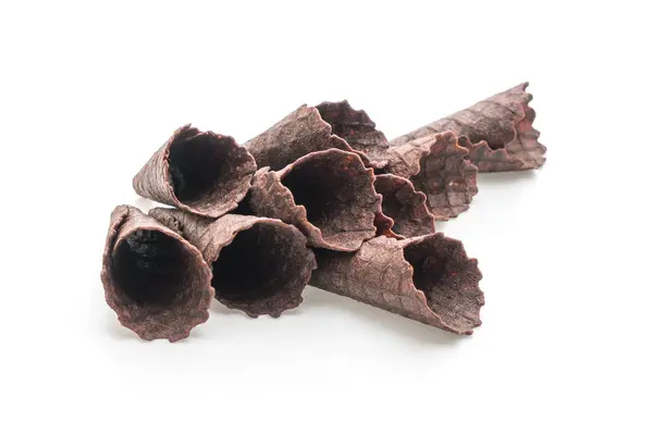 Chocolade wafel kegel — Stockfoto