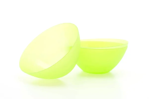 Πράσινο πλαστικό μπολ — Φωτογραφία Αρχείου