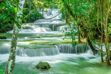Huay Mae Kamin Waterfall, Kanchanaburi Tayland