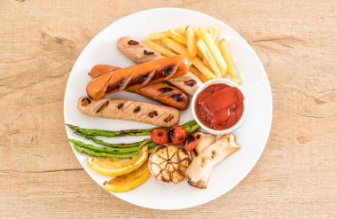 sebzeli ızgara sosis