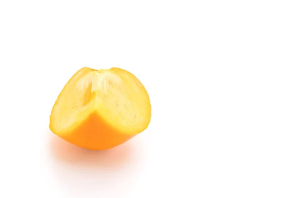 Fresh persimmon on white background — Stock Photo, Image
