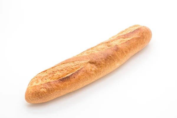 Багет Хліб на білому тлі — стокове фото