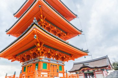 Kiyomizu-dera Tapınağı güzel mimari Kyoto,.