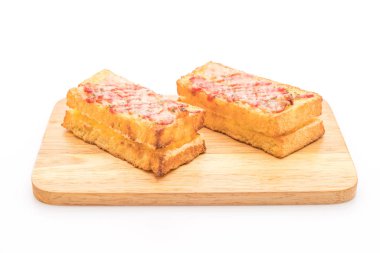 Croque monsieur pastırmalı yumurta soslu sandviç.