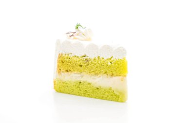 Pandalar pasta beyaz arka plan üzerinde