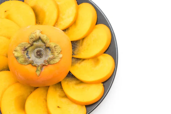 Sliced fresh persimmon — Stock Photo, Image