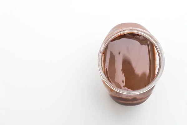 巧克力榛子蔓延罐 — 图库照片