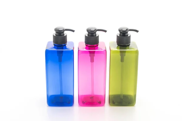 Boş pompa şişe şampuan ve sabun için — Stok fotoğraf