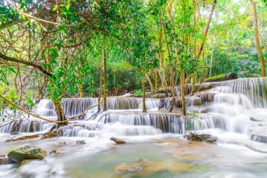 Huay Mae Kamin Waterfall, Kanchanaburi Tayland