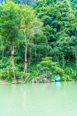 Lagoa Azul em vang vieng, laos