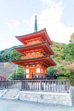 Kiyomizu-dera Tapınağı güzel mimari Kyoto,.