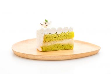 Pandalar pasta beyaz arka plan üzerinde