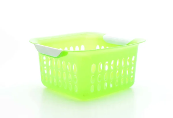 Πράσινο πλαστικό καλάθι — Φωτογραφία Αρχείου