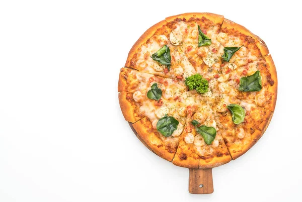 Pizza de camarão picante (Tom Yum) — Fotografia de Stock