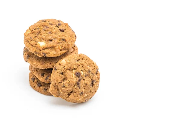 Chocolate chips and cashew nut cookies — Stock Photo, Image