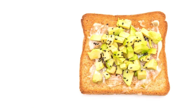 Tostadas de pan integral con aguacate — Foto de Stock