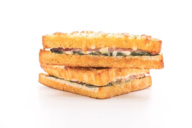 fırında ıspanak ve Jambonlu sandviç sos ile