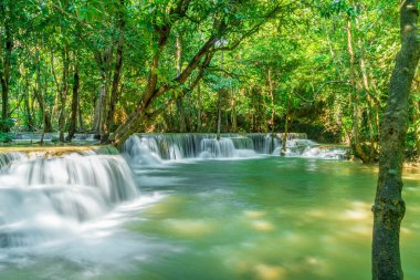 Huay Mae Kamin Waterfall, Kanchanaburi Tayland