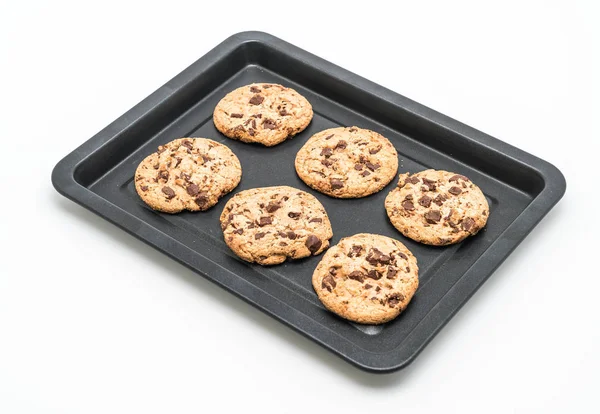 Cookies with dark chocolate chips — Stock Photo, Image
