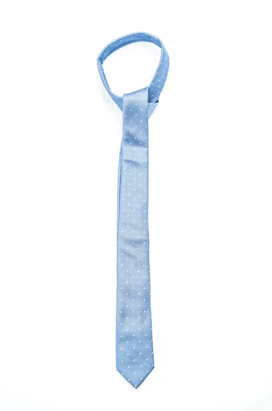 Hermosa corbata azul sobre blanco —  Fotos de Stock