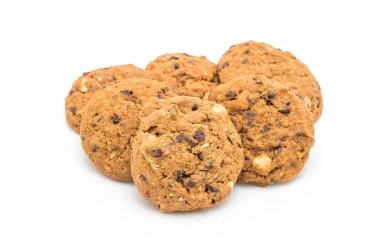 çikolata parçaları ve kaşu fındık kurabiye