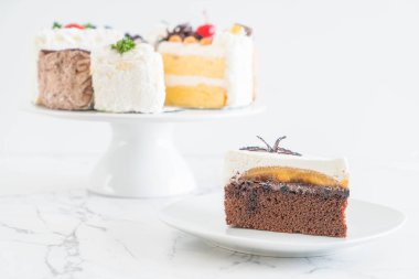 Banoffee pasta plaka üzerinde