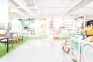 Soyut bulanıklık ve ufuk mobilya Dekorasyon iç shoppi