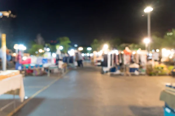 Desenfoque abstracto y defocesed mercado callejero nocturno en Tailandia — Foto de Stock