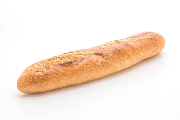 Baguettebrot auf weißem Hintergrund — Stockfoto