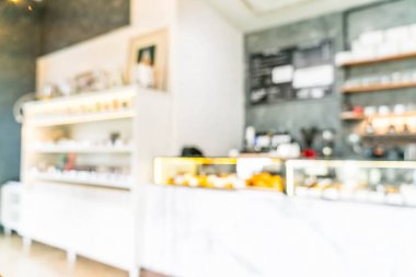 Soyut bulanıklık ve ufuk kahve dükkanı