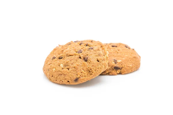 Çikolata parçaları ve kaşu fındık kurabiye — Stok fotoğraf