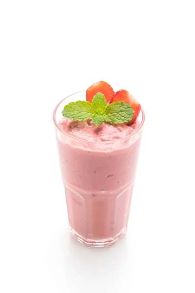 Koktajl truskawkowy smoothies — Zdjęcie stockowe