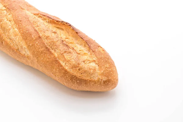 Pão baguete no fundo branco — Fotografia de Stock
