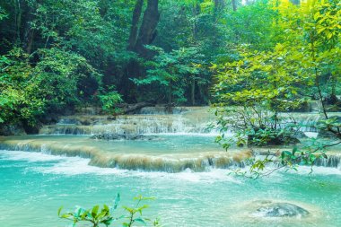 Erawan şelale, Erawan Milli Parkı Thaila içinde Kanchanaburi itibariyle