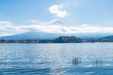 Dağ Fuji San Kawaguchiko Gölü.