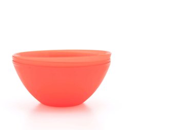 kırmızı plastik kase