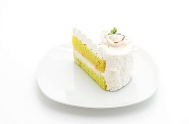 Pandalar pasta beyaz arka plan üzerinde